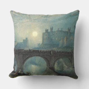 William Turner Alnwick Castle Throw Pillow