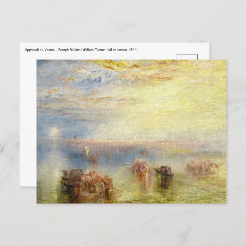 William Turner _ Approach to Venice Postcard