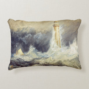 William Turner - Bell Rock Lighthouse Accent Pillow