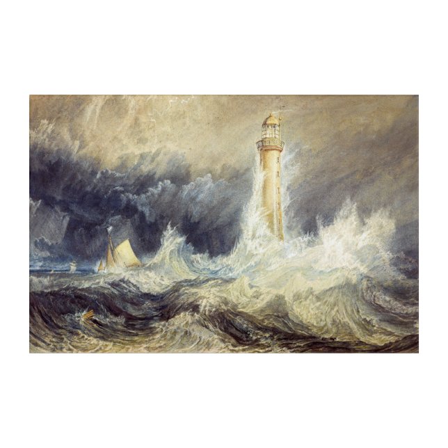 William Turner - Bell Rock Lighthouse Acrylic Print (Front)