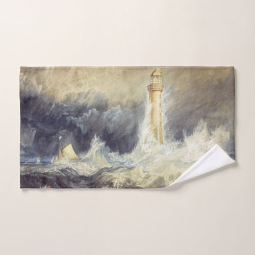 William Turner _ Bell Rock Lighthouse Bath Towel Set