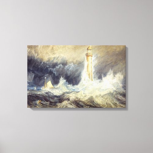William Turner _ Bell Rock Lighthouse Canvas Print