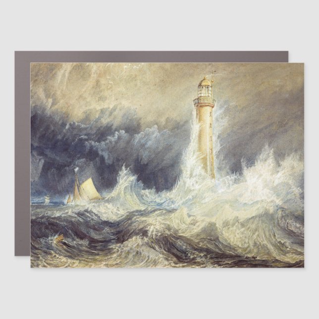 William Turner - Bell Rock Lighthouse Car Magnet (Front)