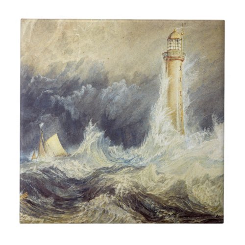 William Turner _ Bell Rock Lighthouse Ceramic Tile