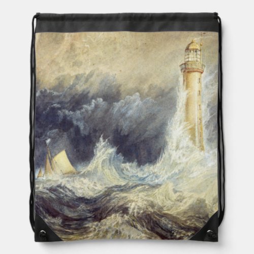 William Turner _ Bell Rock Lighthouse Drawstring Bag