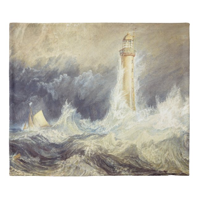 William Turner - Bell Rock Lighthouse Duvet Cover (Front)