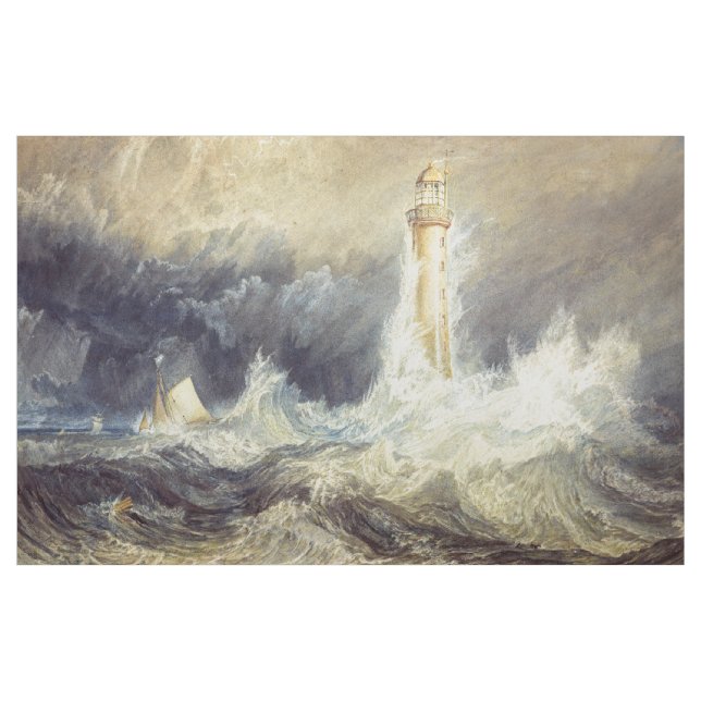 William Turner - Bell Rock Lighthouse Fabric (Yard)
