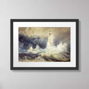 William Turner - Bell Rock Lighthouse Framed Art