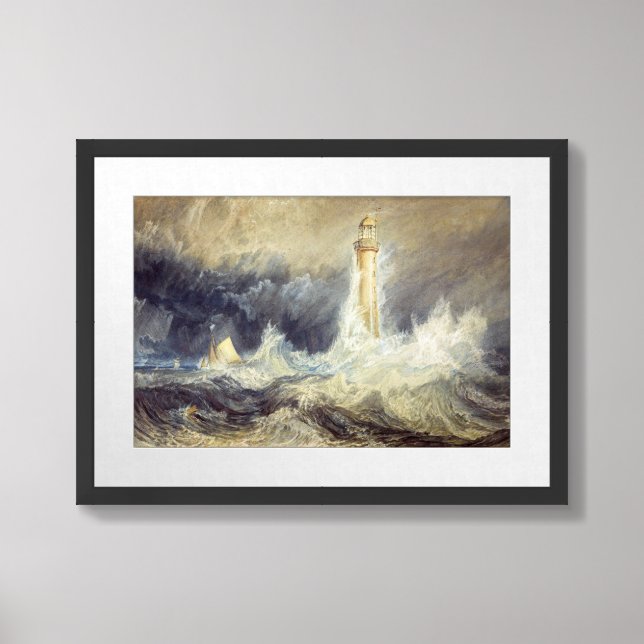 William Turner - Bell Rock Lighthouse Framed Art (Framed Front)
