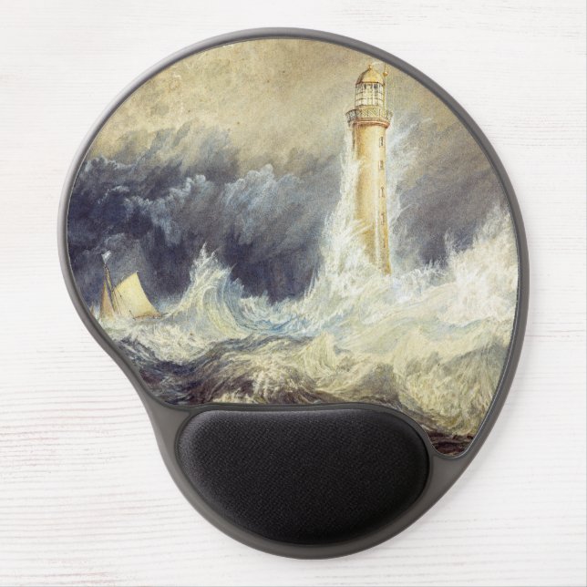 William Turner - Bell Rock Lighthouse Gel Mouse Pad (Front)