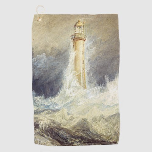 William Turner _ Bell Rock Lighthouse Golf Towel