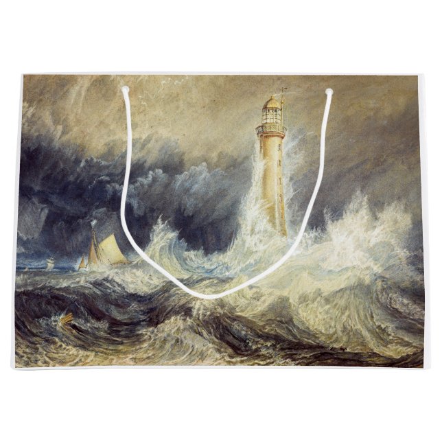 William Turner - Bell Rock Lighthouse Large Gift Bag (Front)