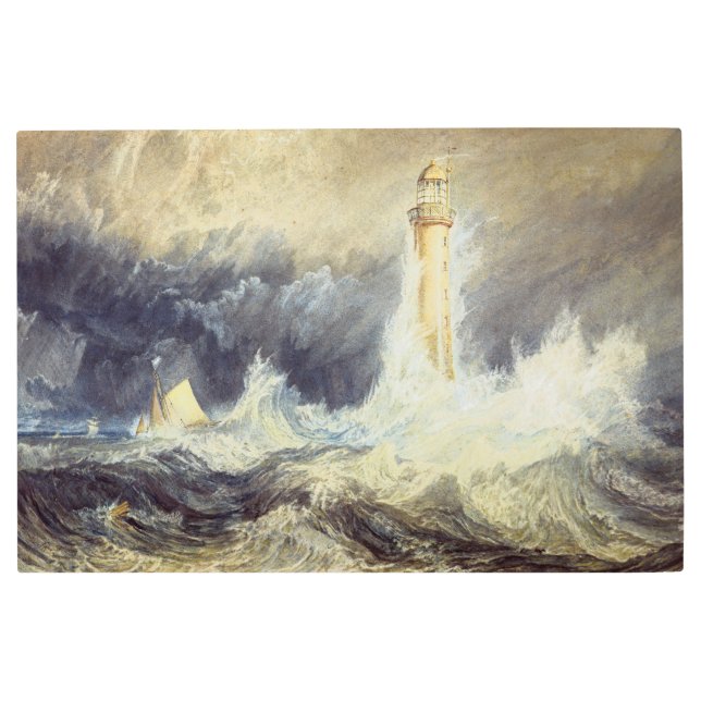 William Turner - Bell Rock Lighthouse Metal Print (Front)