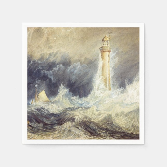 William Turner - Bell Rock Lighthouse Napkins (Front)