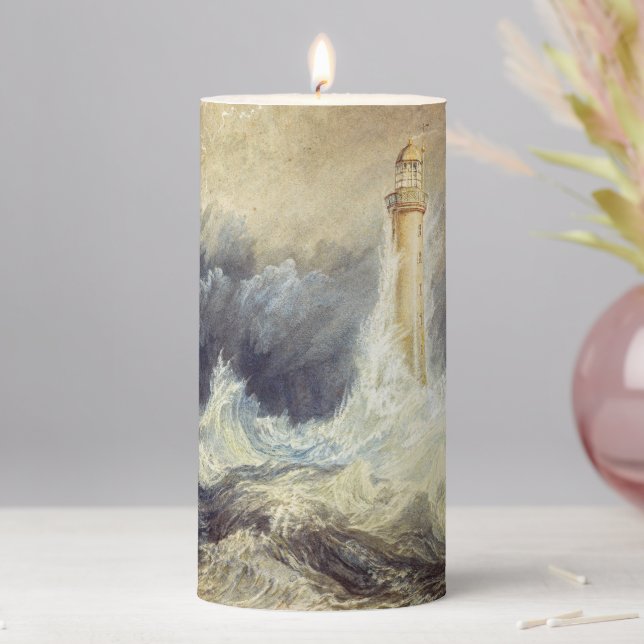 William Turner - Bell Rock Lighthouse Pillar Candle (In Situ)