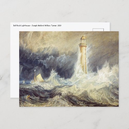 William Turner _ Bell Rock Lighthouse Postcard
