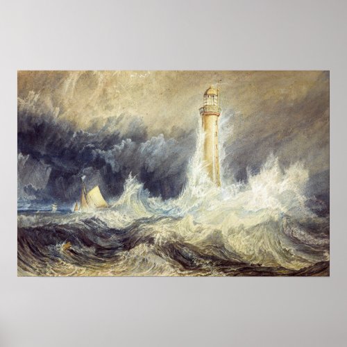 William Turner _ Bell Rock Lighthouse Poster