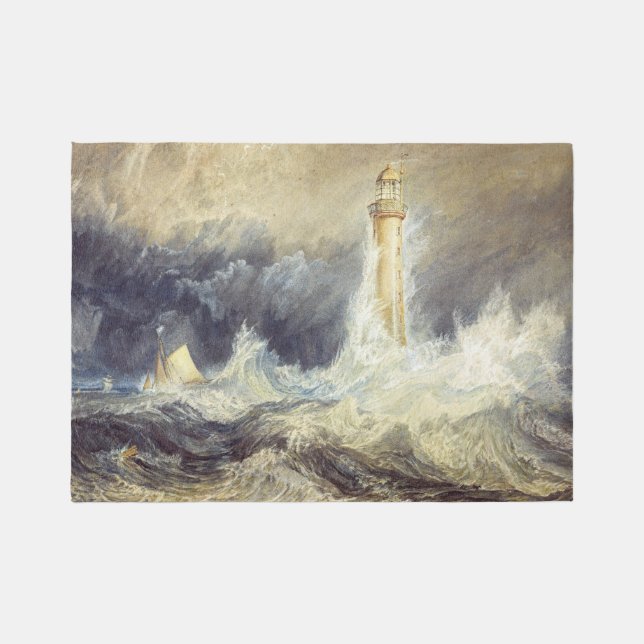 William Turner - Bell Rock Lighthouse Rug (Front)