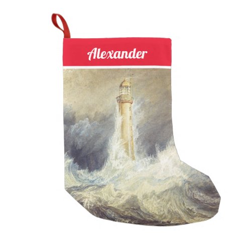 William Turner _ Bell Rock Lighthouse Small Christmas Stocking