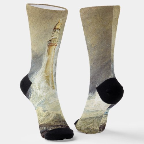 William Turner _ Bell Rock Lighthouse Socks