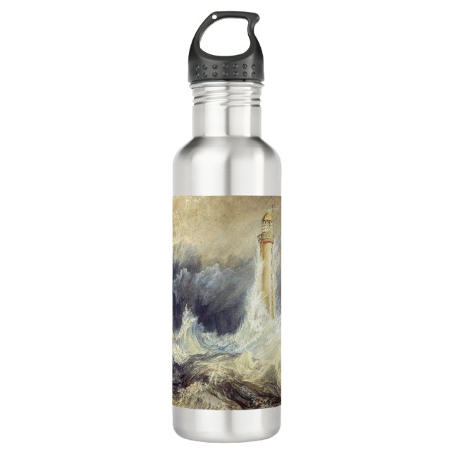 William Turner - Bell Rock Lighthouse Stainless Steel Water Bottle (Front)