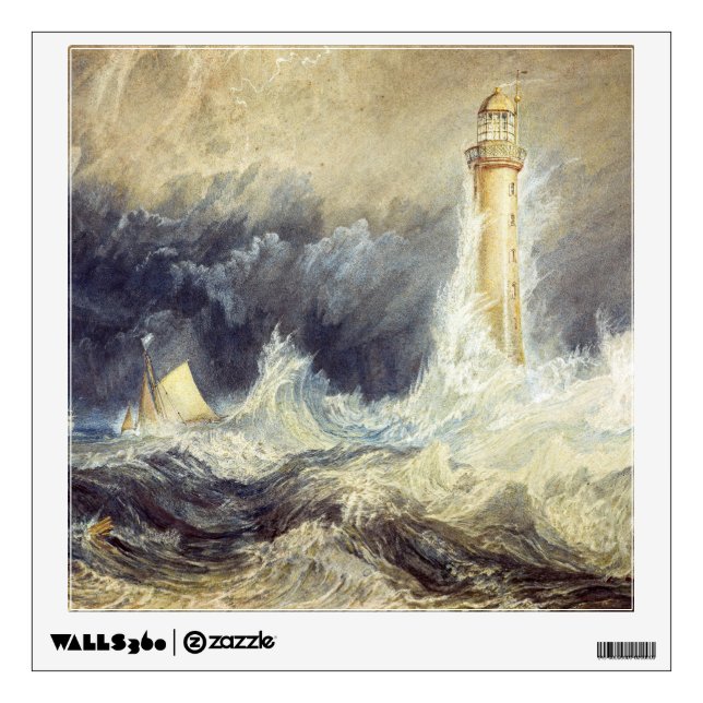 William Turner - Bell Rock Lighthouse Wall Decal (Front)