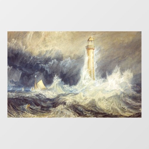 William Turner _ Bell Rock Lighthouse Window Cling