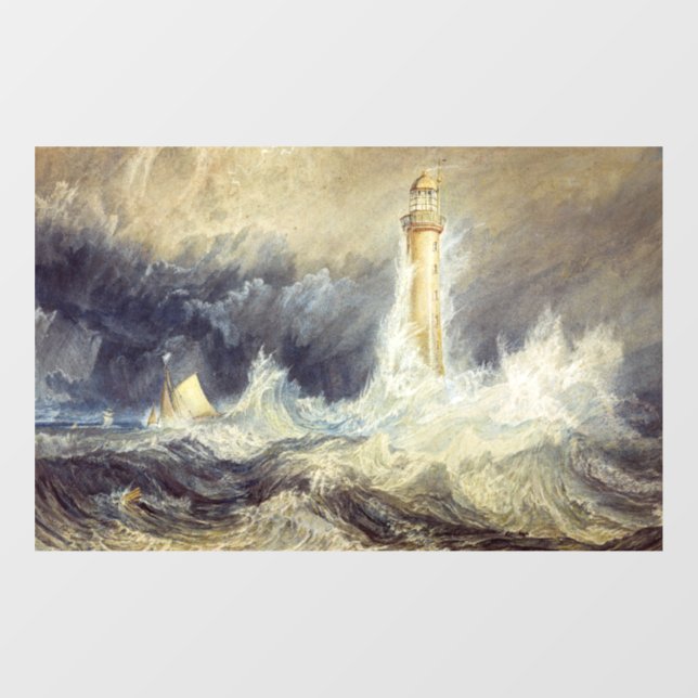William Turner - Bell Rock Lighthouse Window Cling (Sheet)