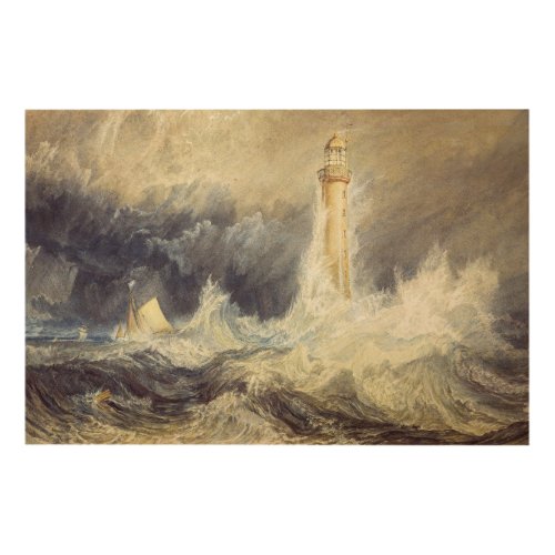 William Turner _ Bell Rock Lighthouse Wood Wall Art