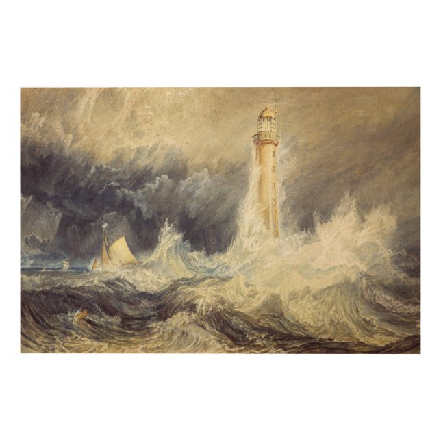 William Turner - Bell Rock Lighthouse Wood Wall Art (Front)