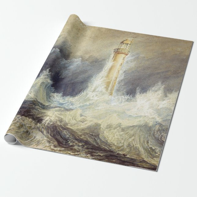 William Turner - Bell Rock Lighthouse Wrapping Paper (Unrolled)