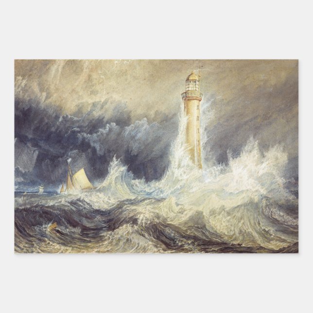 William Turner - Bell Rock Lighthouse Wrapping Paper Sheets (Front)