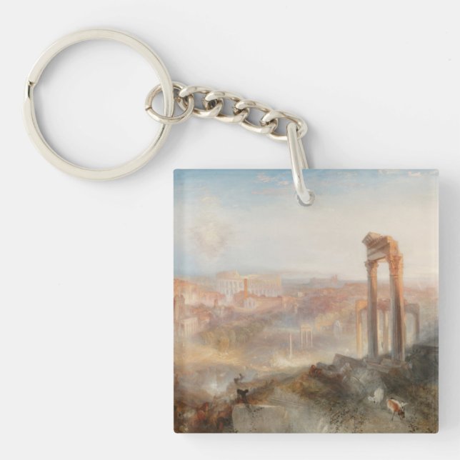 William Turner British - Modern Rome-Campo Vaccino Keychain (Front)