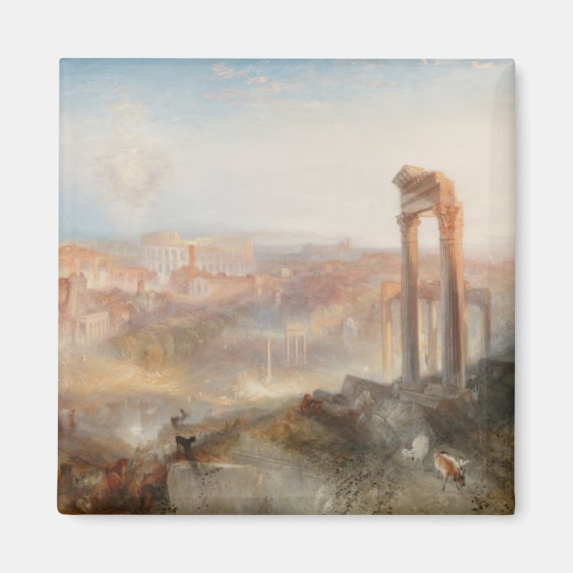 William Turner British - Modern Rome-Campo Vaccino Magnet (Front)