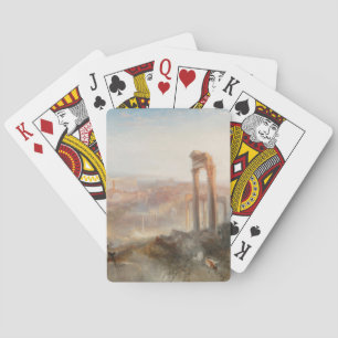 William Turner British - Modern Rome-Campo Vaccino Poker Cards