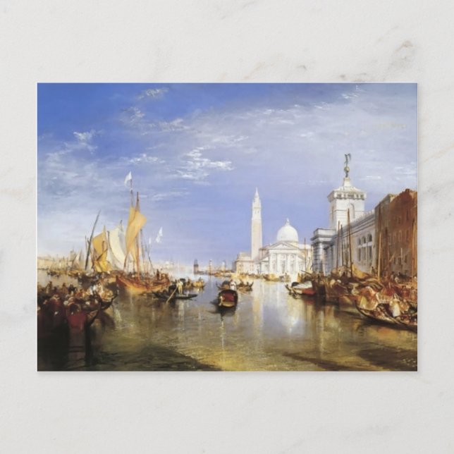 William Turner- Dogana and San Giorgio Maggiore Postcard (Front)