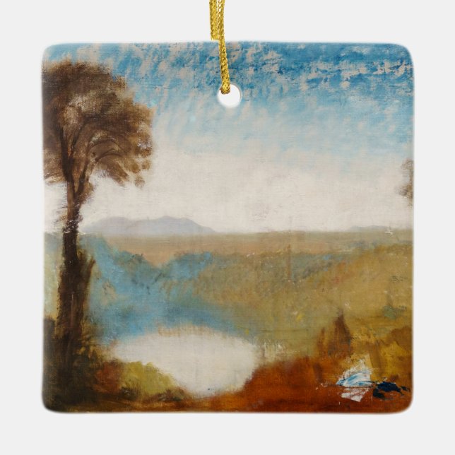 William Turner - Lake Nemi Ceramic Ornament (Front)