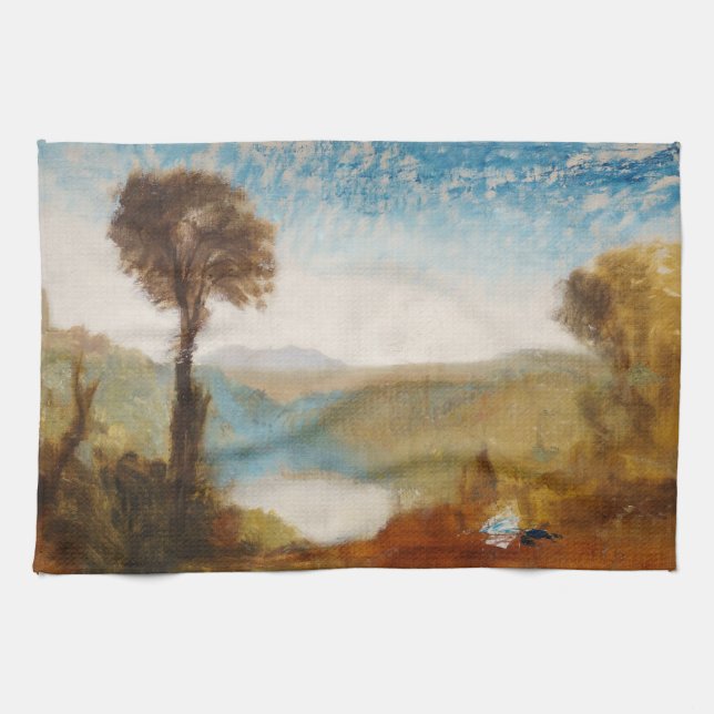 William Turner - Lake Nemi Kitchen Towel (Horizontal)