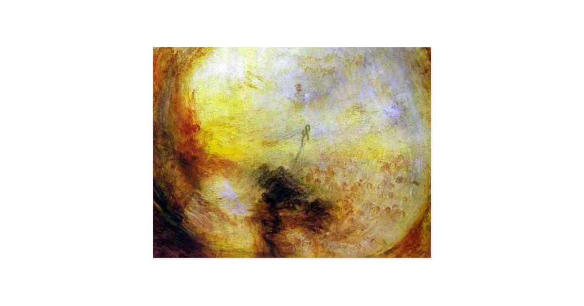 william turner, light and colour (goethe's theory) postcard | Zazzle.com