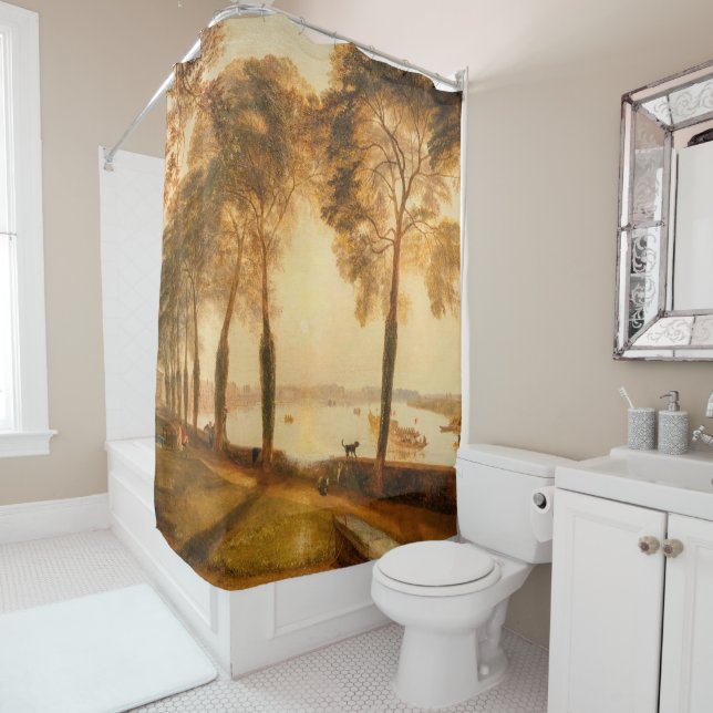 William Turner - Mortlake Terrace Shower Curtain (In Situ)