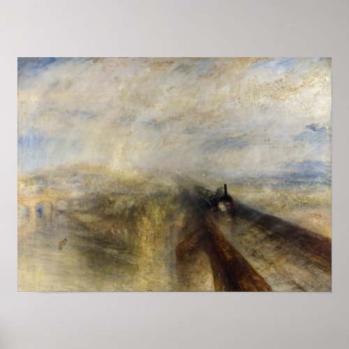 William Turner _ Rain Steam and Speed Poster