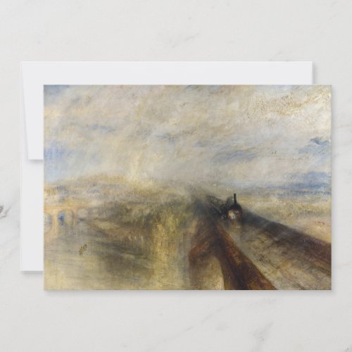 William Turner _ Rain Steam and Speed Thank You Card