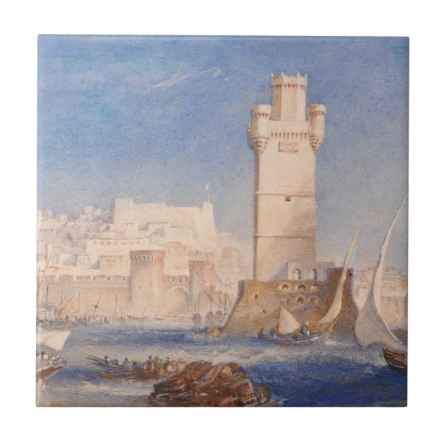 William Turner Rhodes Ceramic Tile (Front)