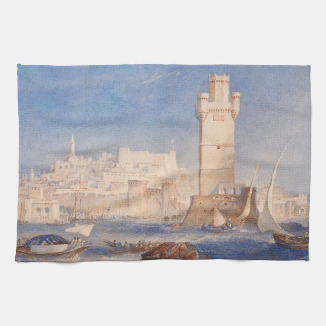 William Turner Rhodes Kitchen Towel (Horizontal)