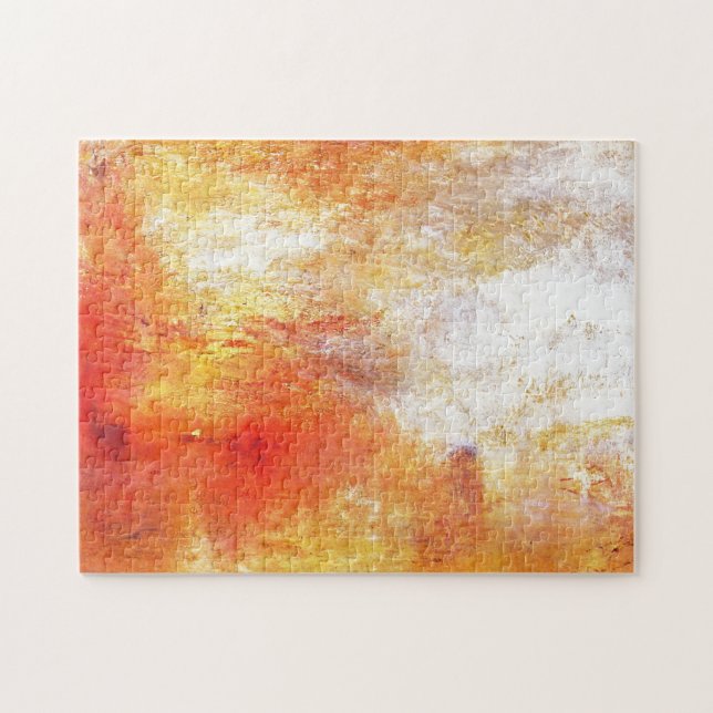 William Turner Sun Setting Over A Lake Romanticism Jigsaw Puzzle (Horizontal)