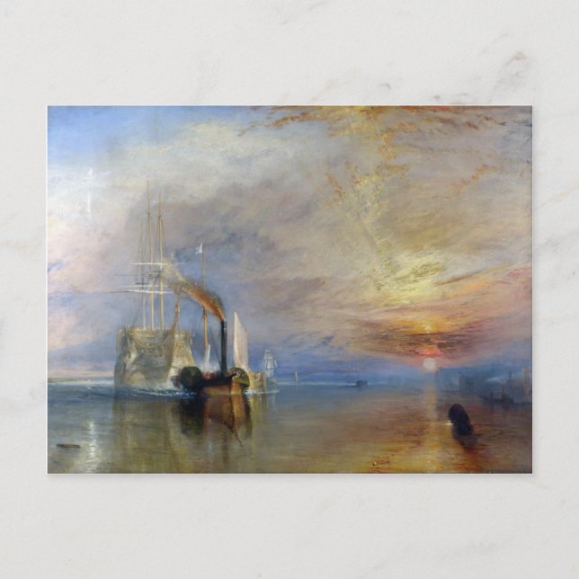 William Turner: Temeraire tugged to last berth Postcard (Front)