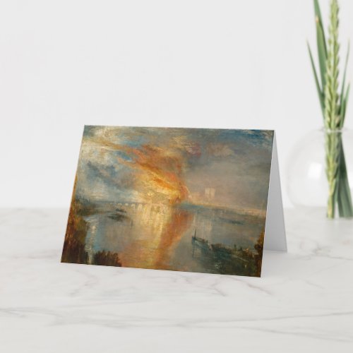 William Turner _ The Burning of the Parliament Card