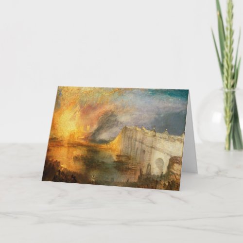 William Turner _ The Burning of the Parliament Card