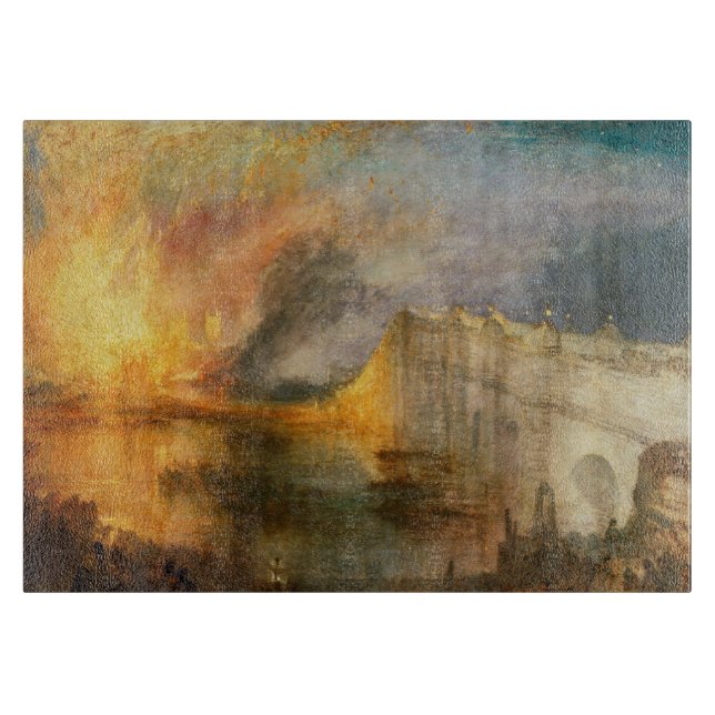William Turner - The Burning of the Parliament Cutting Board (Front)