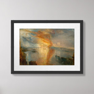 William Turner - The Burning of the Parliament Framed Art